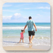 Je eigen foto en/of tekst toevoegen bier onderzetter (Voorkant)