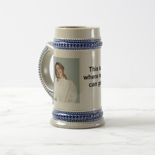 Je eigen foto en/of tekst toevoegen bierpul (Voorkant links)