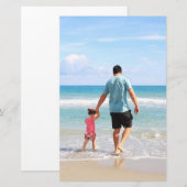 Je eigen foto en/of tekst toevoegen briefpapier (Voorkant / Achterkant)