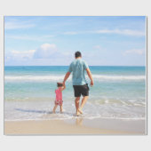 Je eigen foto en/of tekst toevoegen cadeaupapier (Vlak)