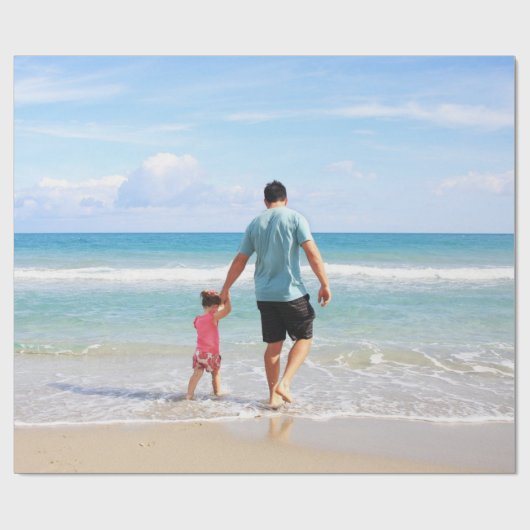 Je eigen foto en/of tekst toevoegen cadeaupapier (Vlak)