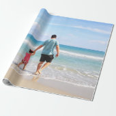 Je eigen foto en/of tekst toevoegen cadeaupapier (Uitgerold)