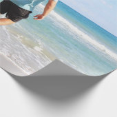 Je eigen foto en/of tekst toevoegen cadeaupapier (Hoek)