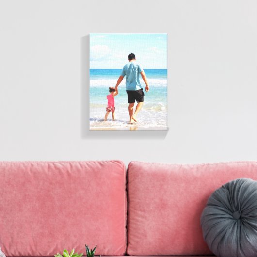 Je eigen foto en/of tekst toevoegen canvas afdruk (Insitu (Woonkamer))