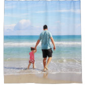 Je eigen foto en/of tekst toevoegen douchegordijn (Voorkant)