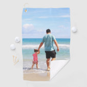 Je eigen foto en/of tekst toevoegen golfhanddoek (Insitu)