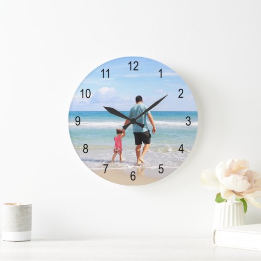 Je eigen foto en/of tekst toevoegen grote klok (Huis)