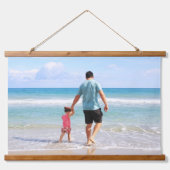 Je eigen foto en/of tekst toevoegen hangend wandkleed (Voorkant)