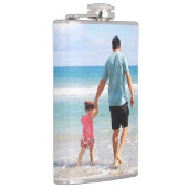 Je eigen foto en/of tekst toevoegen heupfles (Rechts)