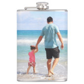 Je eigen foto en/of tekst toevoegen heupfles (Voorkant)