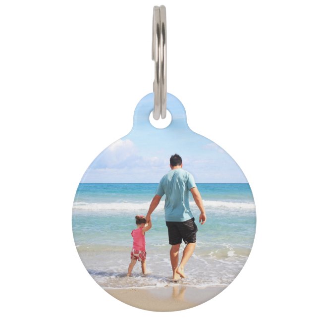 Je eigen foto en/of tekst toevoegen huisdierpenning (Voorkant)