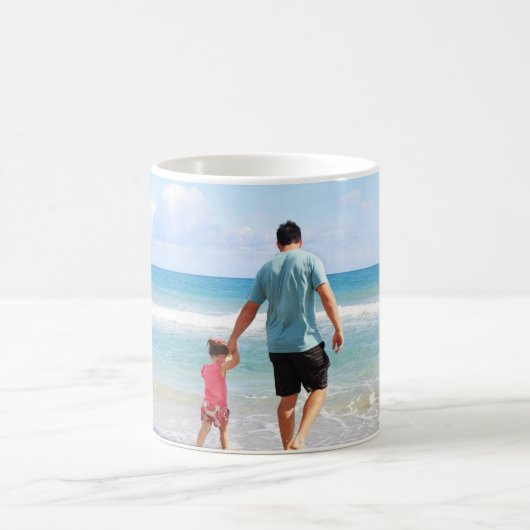 Je eigen foto en/of tekst toevoegen koffiemok (Center)