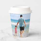 Je eigen foto en/of tekst toevoegen papieren bekers (Voorkant)