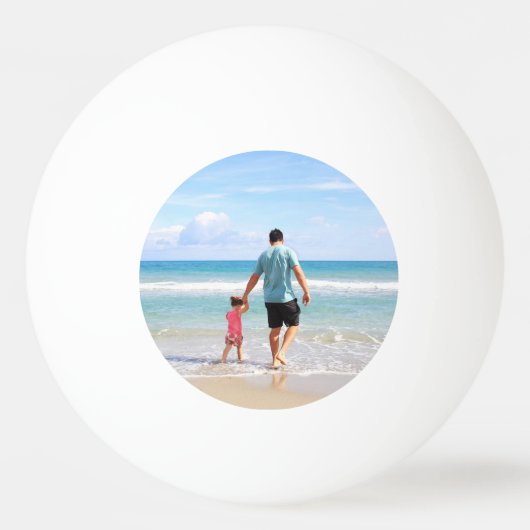 Je eigen foto en/of tekst toevoegen pingpongbal (Achterkant)