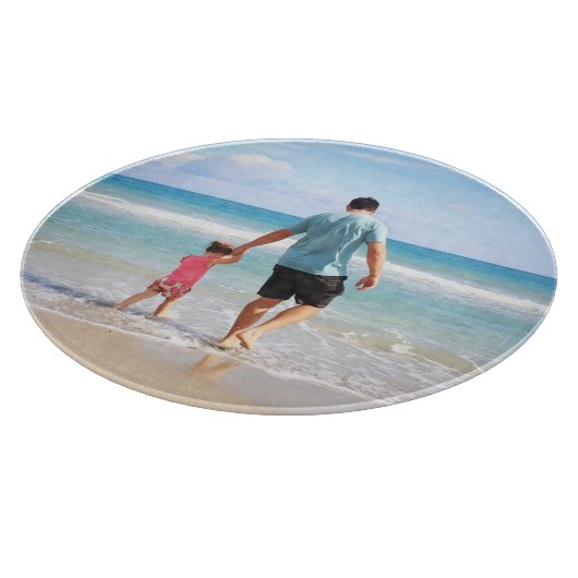 Je eigen foto en/of tekst toevoegen snijplank (Hoek)