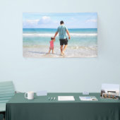 Je eigen foto en/of tekst toevoegen spandoek (Beurs)