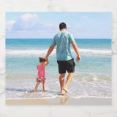 Je eigen foto en/of tekst toevoegen sparkling wijnetiket (Enkel label)