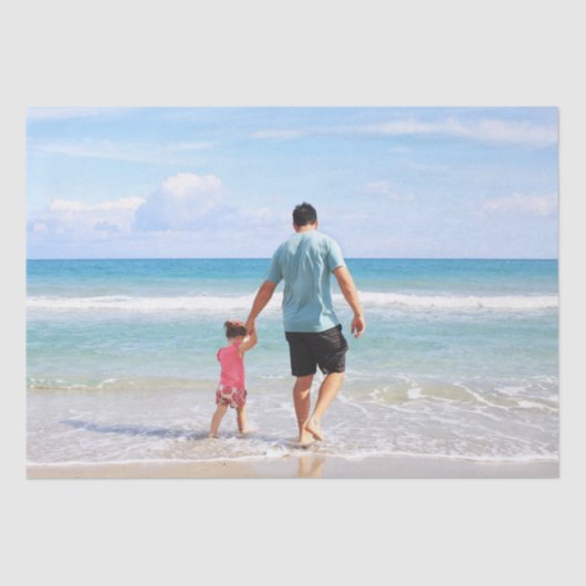 Je eigen foto en/of tekst toevoegen tissuepapier (Voorkant)