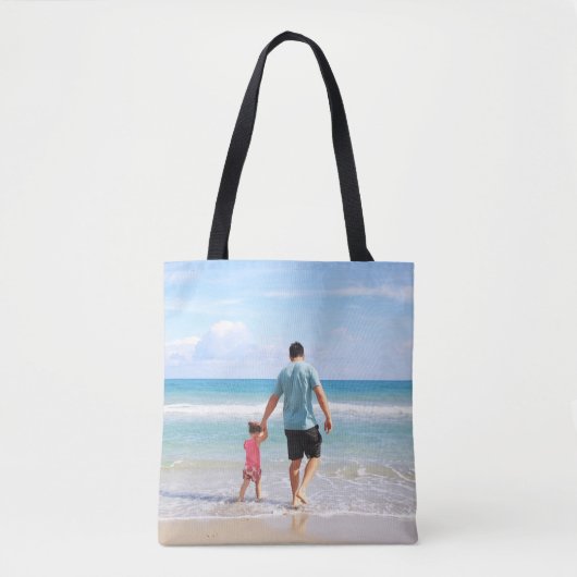 Je eigen foto en/of tekst toevoegen tote bag (Voorkant)