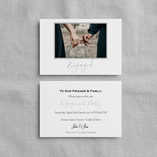 Je eigen foto, geënquêteerde advertentiekaart bedankkaart