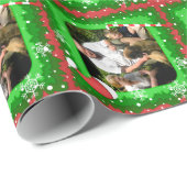 Je eigen foto in een kerstlijst! - cadeaupapier (Rol Hoek)