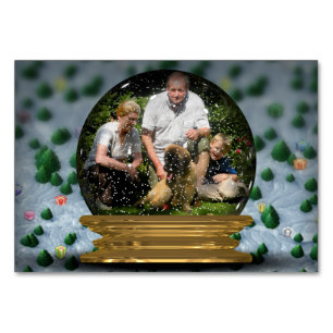 Je eigen foto in een Snowglobe Lijst! - Kaart