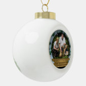 Je eigen foto in een Snowglobe Lijst! - Keramische Bal Ornament (Links)