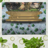 Je eigen foto in een Snowglobe Lijst! - Theedoek (Gevouwen)