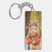 Je eigen foto op maat toevoegen sleutelhanger (Voorkant Links)