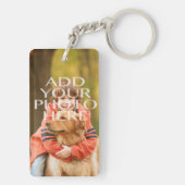 Je eigen foto op maat toevoegen sleutelhanger (achterkant)