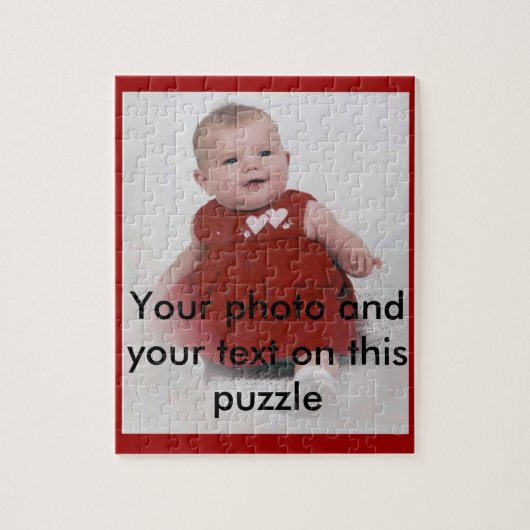 Je eigen foto-puzzel doos legpuzzel (Verticaal)