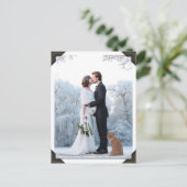 Je eigen foto toevoegen |  foto met hoeken briefkaart (Staand voorkant)