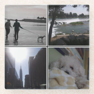 Je eigen foto toevoegen glazen onderzetter