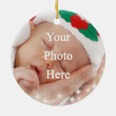 Je eigen foto toevoegen keramisch ornament (Achterkant)