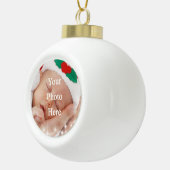 Je eigen foto toevoegen keramische bal ornament (Rechts)
