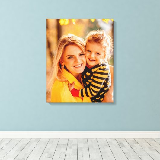 Je eigen foto toevoegen | SJABLOON Canvas Afdruk (Insitu (Houten vloer))