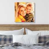 Je eigen foto toevoegen | SJABLOON Canvas Afdruk (Insitu (Slaapkamer))