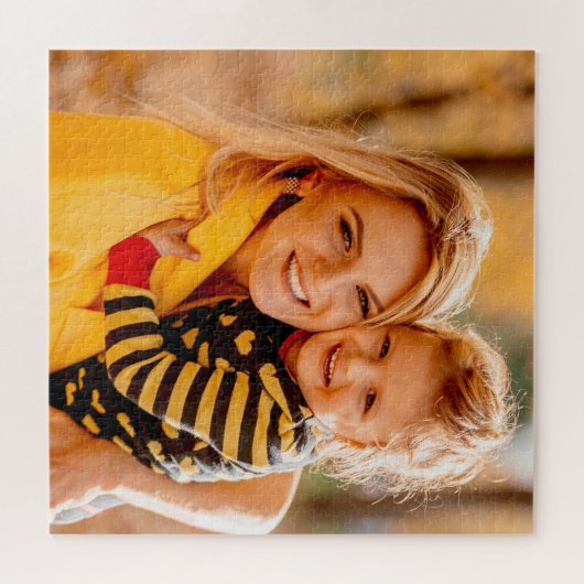 Je eigen foto toevoegen | SJABLOON Legpuzzel (Horizontaal)