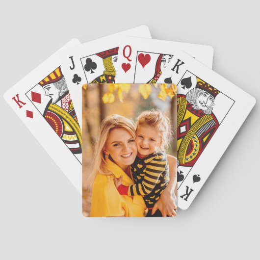 Je eigen foto toevoegen | SJABLOON Pokerkaarten (Achterkant)