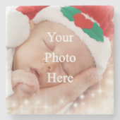 Je eigen foto toevoegen stenen onderzetter (Voorkant)