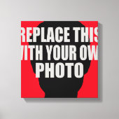 je eigen foto toevoegen / uploaden canvas afdruk (Voorkant)