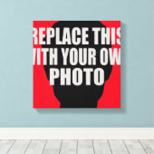 je eigen foto toevoegen / uploaden canvas afdruk (Insitu (Houten vloer))