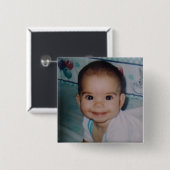 Je eigen foto toevoegen vierkante button 5,1 cm (Voorkant /achterkant)