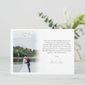 Je eigen foto, verloop, bedankt kaart (Staand voorkant)