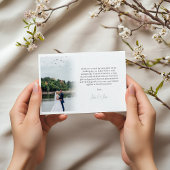 Je eigen foto, verloop, bedankt kaart