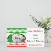 Je eigen fotokaartje toevoegen feestdagenkaart (Staand voorkant)