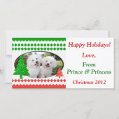 Je eigen fotokaartje toevoegen feestdagenkaart (Voorkant)