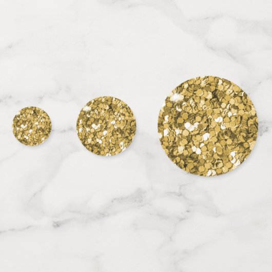 Je eigen foto's aangepaste gouden bruiloft confetti (Achterkanten)