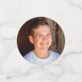 Je eigen foto's Aangepaste gouden huwelijksdouche Confetti (Kleine voorkant)