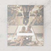 Je eigen foto's Faded bruiloft-plaatskaart Plaatskaartje (Buitenkant ongevouwen)